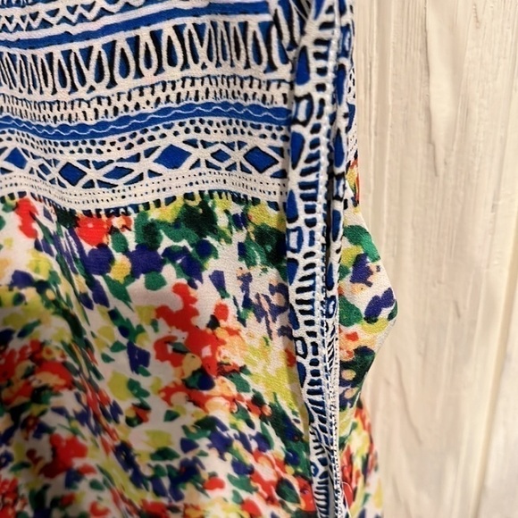 cabi Florsl Romper with adjustable straps and drawstring on waist size XS - Picture 6 of 10